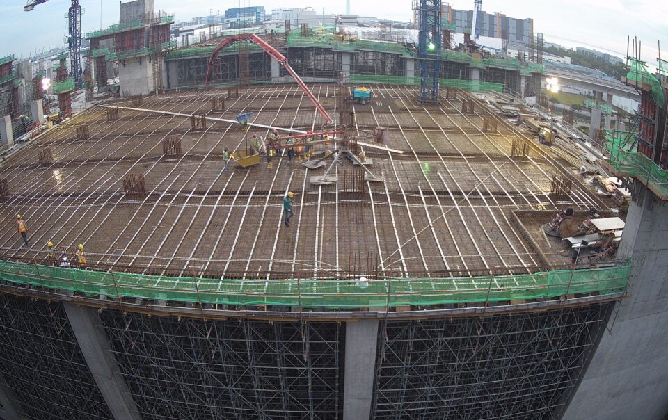 Timelapse camera view of the 118 Pioneer Road warehouse project, Weima Builders